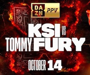 KSI vs. Tommy Fury DAZN creative